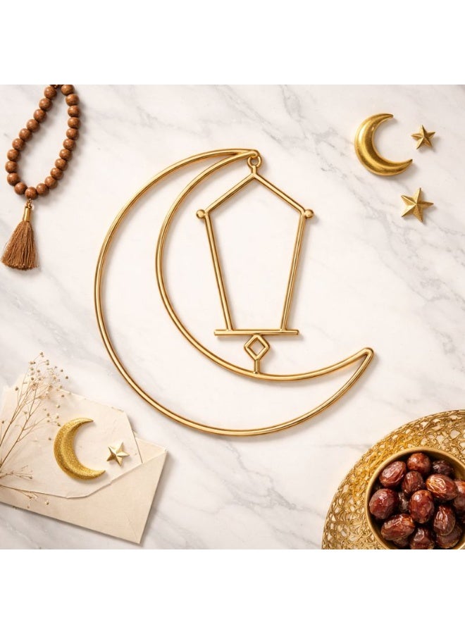 Home Care مصباح LED مرن على شكل قمر وزيت - مصباح إسلامي كبير بحجم 3 متر مع توهج دافئ وقابس صغير بريطاني - Image 5